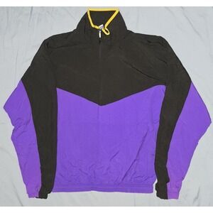 Vintage 90s Brute Purple/Black Windbreaker Pullover Pockets USA